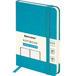 Блокнот МАЛЫЙ ФОРМАТ (93х140 мм) А6, BRAUBERG ULTRA,  80 г/м2, 96 л., ЛИНИЯ, бирюзовый, 113058