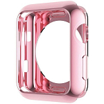 Силиконовый чехол MOBI для Apple Watch 42mm силиконовый розовый
