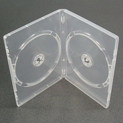 Футляр 2DVD 14mm (прозрачный глянец) (100)