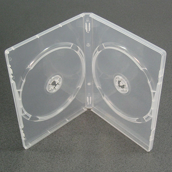 Футляр 2DVD 14mm (прозрачный глянец) (100)