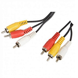 Кабель 3RCA <--> 3RCA  1.5м VCOM