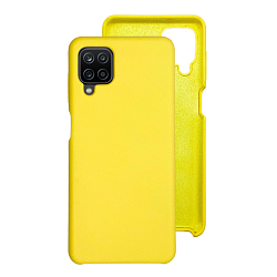 Задняя накладка SILICONE COVER для Samsung Galaxy A12 жёлтый