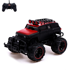 Машинка на пульте управления «Джип. Монстр», 1:20, работает от акк, чёрный 7364916