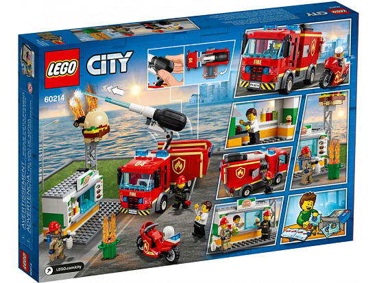 Конструктор LEGO City 60214 Пожар в бургер-кафе