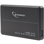 Внешний корпус 2.5" Gembird EE2-U3S-5, черный, USB 3.0, SATA, металл