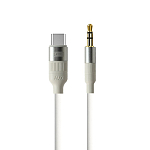 Кабель Jack 3.5 <--> Type-C  1.0м EARLDOM AUX55 белый
