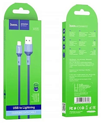 Кабель USB <--> Lightning  1.0м HOCO X65 синий