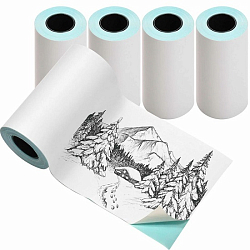 Термобумага для печати фотографий Kid Joy (T.Paper 57x30), 5 рулонов в комплекте, белая