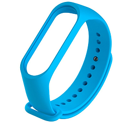 Силиконовый ремешок NONAME для Xiaomi Mi Band 3/4 голубой
