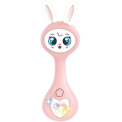Музыкальная игрушка «Любимый зайчик», звук, свет, цвет розовый