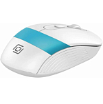 Мышь БП OKLICK 310MW белый/синий