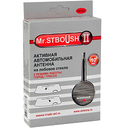 Антенна автомобильная Mr.STBoush-II для дальнего приема УКВ и FM, два режима (город-трасса)