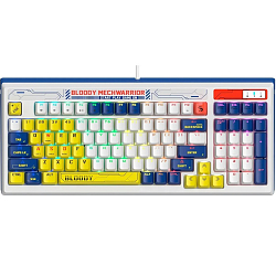 Клавиатура A4Tech Bloody B950 USB синий/белый