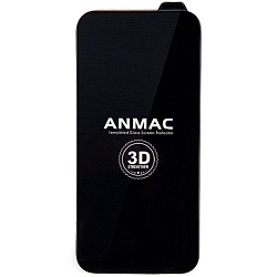 Противоударное стекло 3D ANMAC для iIPhone 14 Pro Max (6.7) черное усиленное  Арт.1137415