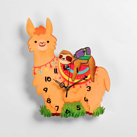 Часы настенные Детские "Лама" 7917382