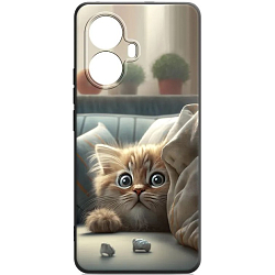 Силиконовый чехол DF для Realme 10 Pro+ (5G) DF rmCase-29 (black) Art1021