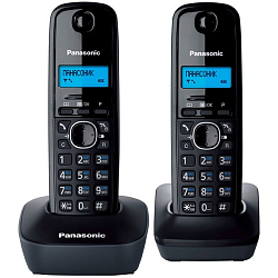 Радиотелефон PANASONIC KX-TG1612RUH (серый, 2 трубки)