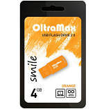 USB  4Gb OltraMax Smile Orange