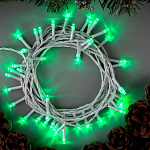 Гирлянда "Нить" 5 м, свечение зеленое, 8 режимов