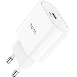 Сетевое ЗУ 1Type-C HOCO C94A Metro PD20W белое, мятая упаковка