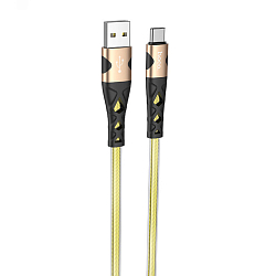 Кабель USB <--> Type-C  1.2м HOCO U105 Treasure, золотой