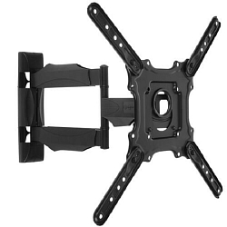 Кронштейн ONKRON M4 BLACK, 32-65", VESA 400*400, наклон и поворот, от стены 55-500мм, черный
