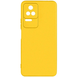 Силиконовый чехол DF для Xiaomi Poco F4 (5G) poCase-07 (yellow)