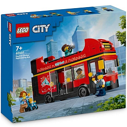 Конструктор LEGO City 60407 Красный двухэтажный экскурсионный автобус