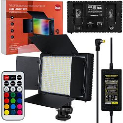 Светодиодная панель со шторками для фотосъемки ISA LED-600 RGB
