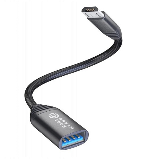 Переходник OTG DREAM G1 microUSB черный