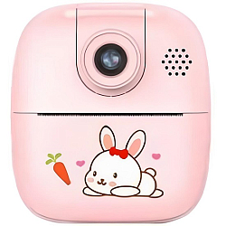 Фотоаппарат детский Children's Digital Print Camera 1080P HD проекционная цифровая моментальной печати розовый