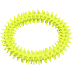 Игрушка для собак "Кольцо с шипами", 12,5 см, салатовая 7112327