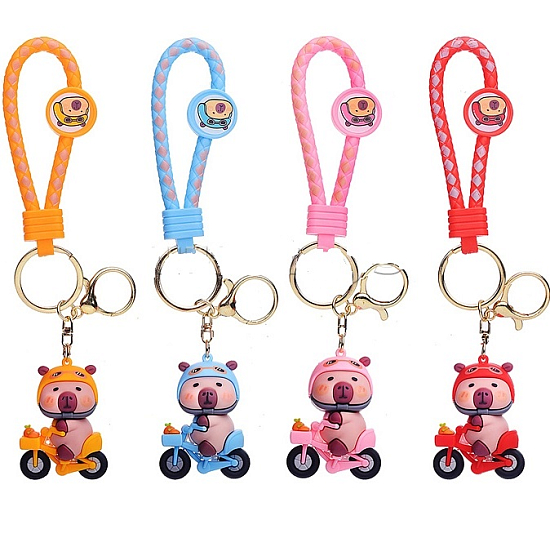 Брелок "Капибара на мопеде" (микс) УТМ01502490