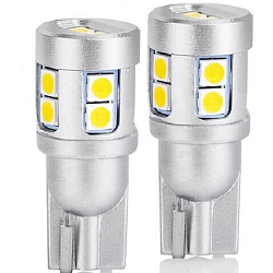 Лампа светодиодная 10-30V W5W б/ц ElectroKot Impact бел. кт. - 2шт.