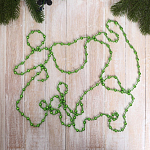 Бусы на ёлку 2,7 м "Шарики рельефные" d-8 мм, МИКС 905717