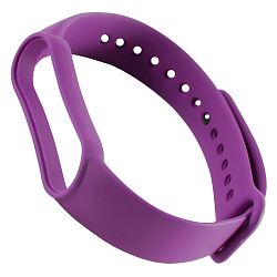 Силиконовый ремешок ZIBELINO для XIAOMI Mi Band 5/6 (фиолетовый)