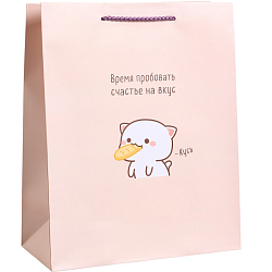 Пакет «Пробовать счастье на вкус», 26×12×32 см