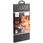 Противоударное стекло AMFOX для Samsung A51/A52/M31s, "Full glue", с рамкой, черное