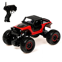Джип р/у «Краулер», 1:22, задний привод, работает от аккумулятора, цвет красный