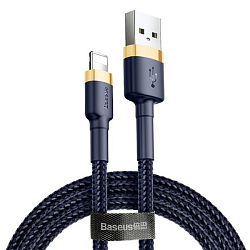 Кабель USB <--> Lightning  1.0м BASEUS Cafule Cable синий (CALKLF-BV3)