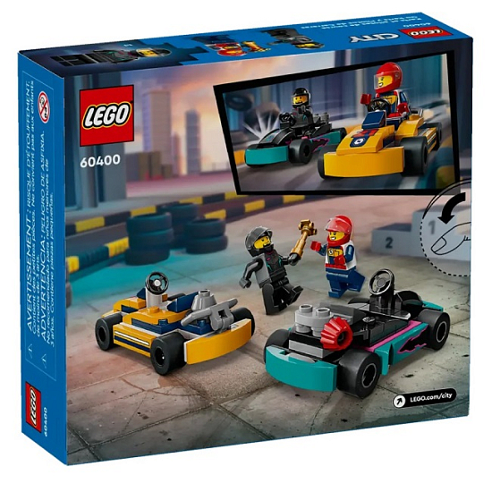 Конструктор LEGO City 60400 Картинг и гонщики