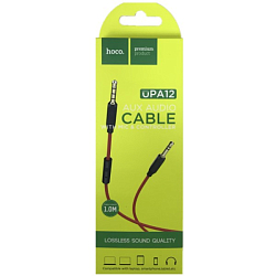 Кабель Jack 3.5 <--> Jack 3.5  1.0м HOCO UPA12 красный