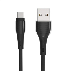 Кабель USB <--> Type-C  1.0м EARLDOM EC-138C, чёрный