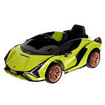 Электромобиль Lamborghini SIAN, EVA колёса, кожаное сидение, зелёный 9304889