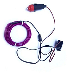 Неоновая нить для подсветки салона (LGX-006-3М) фиолетовый свет, 3м