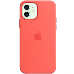 Силиконовый чехол STR Soft Touch MagSafe для iPhone 12 Pink Citrus (розовый цитрусовый)