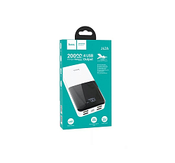 Внешний АКБ HOCO J42, High power (20000mAh) (4USB) (Type-C/microUSB) белый