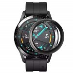 Защитная пленка ZIBELINO для Huawei Watch GT 2 (42 mm) (черный) гибридная PMMA