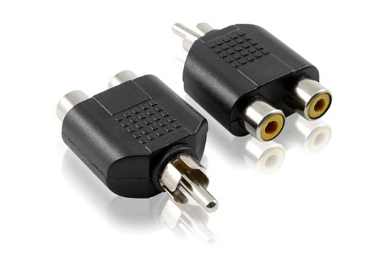 Переходник 1RCA <--< 2RCA СИГНАЛ