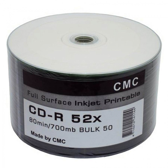 Диск CD-R 700Mb 52x PRINT (CMC) (Bulk-50)